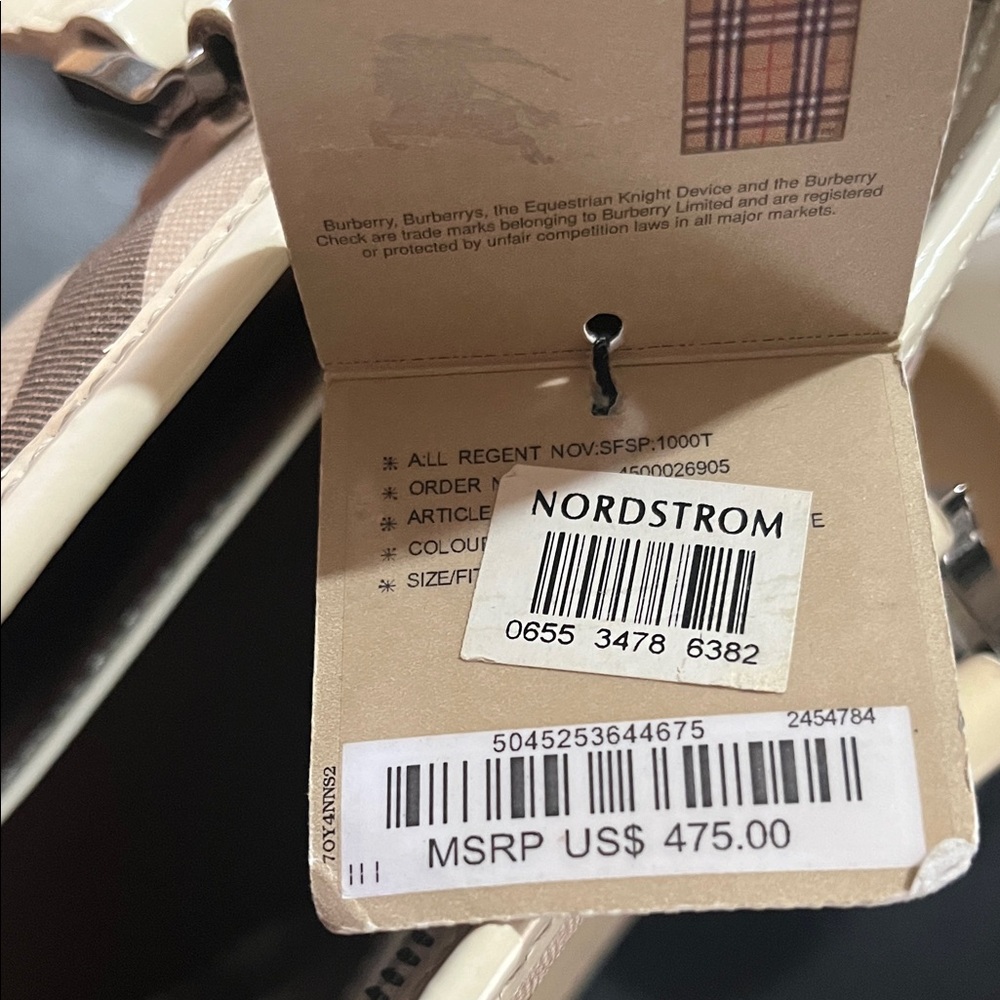 Burberry Beige and Cream bag